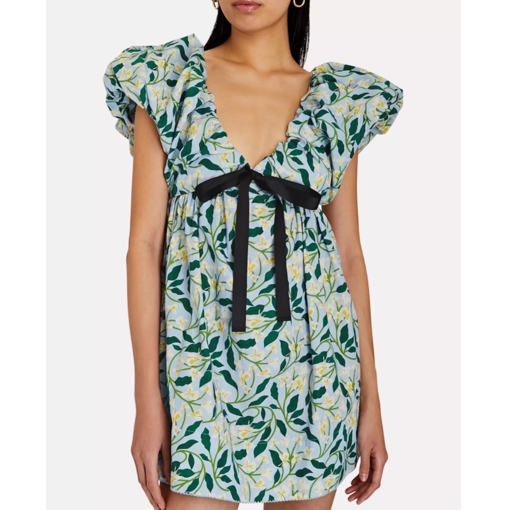 Nwt Agua Bendita Horizonte Celeste Mini Dress M